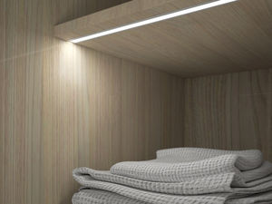 SDW618 Встраиваемый светодиодный ленточный канальный диффузор Светодиодная лента алюминиевая дорожка с фланцем, встроенный шкаф для одежды, книжный шкаф для вина - Product Image 3