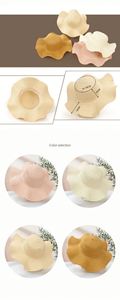 Sombrero de Paja Ancho para Mujer, Protección Solar UV, Ligero, Transpirable, para Viajes de Verano, Color Beige, Ala Ancha - Product Image 2