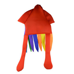 قبعة حبار كبيرة بقوس قزح أزرق مضحكة مبيع بالجملة - Product Image 3