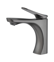 Robinet de salle de bain Deao, plusieurs couleurs, mitigeur monotrou à poser, noir, pour lavabo, robinet dissimulé