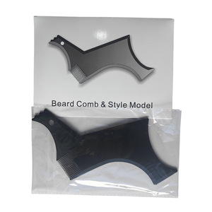 Peigne transparent pour la mise en forme de la barbe, gabarit de moustache, guide de coiffage des poils du visage, outil de toilettage pour barbier et usage domestique - Product Image 4