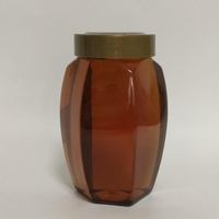 Mini bouteille en plastique PET transparente pour miel avec bouchon à clapet PP 28/410 28 mm et bec verseur pour pot à miel