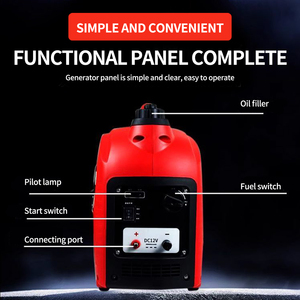 Extender טווח לכלי רכב חשמליים תלת גלגלי נייד שקט גנרטור בנזין בעל מתח גבוה משתנה - Product Image 6