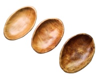 Assiette Ronde en Bois de Racine de Guansen – Écologique, Jetable, Motif Végétal Gravé pour Fêtes