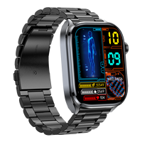 Montre connectée étanche IP68 ET572, moniteur de sommeil 24h/24, moniteur de température corporelle, tracker de fitness, montre connectée sportive pour hommes et femmes