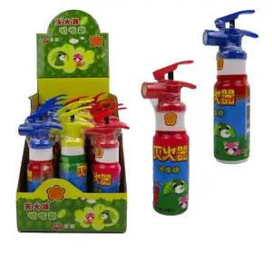 Wholesale Extinguisher Shaped Fruity Doce Liquid Sweet Toy Sour Candy Spray Bonbon