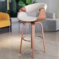Chaise de salle à manger en bois massif style nordique, chaise de loisirs pour balcon, chaise design, chaise de bar originale