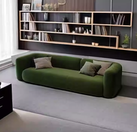 Canapé moderne minimaliste en tissu velours vert foncé, canapé modulaire pour salon, meubles de salon