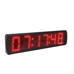 5 inç LED saat yarış zamanlama saat spor zamanlayıcı saat standı maraton, kronometre, uzaktan kumanda duvar saati