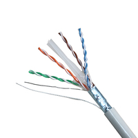 Cinta de acero blindada U/FTP Cat5e U/UTP Cat6 Cat5e Cable al aire libre 8 pares de cable de red de armadura de PE