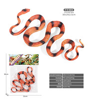 Figura de Simulación de Serpiente de 110-123 cm, Juguete de Plástico Suave, Modelo 3D de PVC