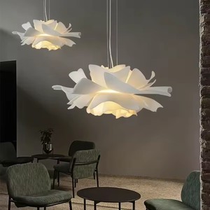 Lustre à fleurs en acrylique moderne, suspension à LED multicouche pour <span class=keywords><strong>salle</strong></span> à <span class=keywords><strong>manger</strong></span>, chambre à coucher, étude, <span class=keywords><strong>luminaire</strong></span> d'intérieur créatif - Product Image 3