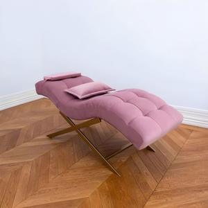 Lit de beauté électrique incurvé de luxe moderne en cuir véritable pour extensions de cils, massages et services de pose de cils - Product Image 2