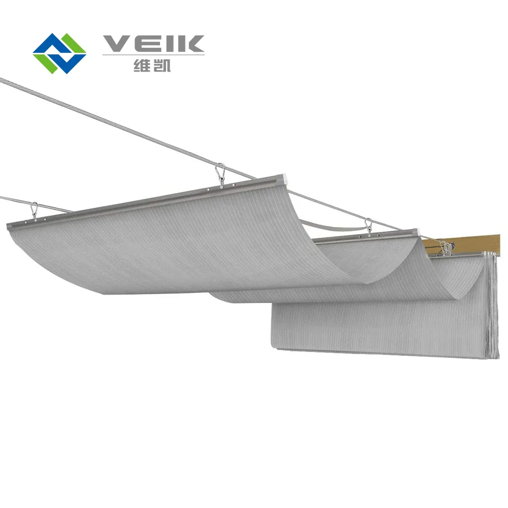 Estate vendita calda Wave Shade Sun Sail UV block nets baldacchino hang in forma d'onda