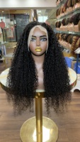 Perruque personnalisée 28 pouces transparente 13*4 Lace en couleur naturelle 12A, boucles Pixie, rehaussez votre style