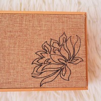 Boîte à bijoux/montres en tissu nylon, boîtier à revêtement UV coloré, pour colliers et bagues, offre spéciale, haut de gamme
