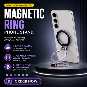 Support de téléphone magnétique pliable multi-articulations pour bureau, compatible MagSafe, support magnétique réglable en alliage de zinc - Product Image 2