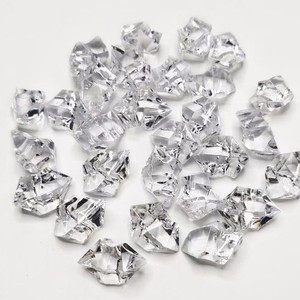 Cubitos de Hielo Acrílicos Simulados 24x30mm Transparentes Naranja, Piedras Sueltas, Decoraciones para Acuarios, Adornos - Product Image 2