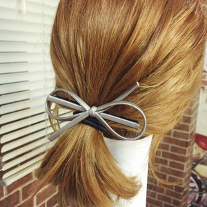 Pu מתוק גדול שיער קשת קליפ שיער אופנתי עבור בנות סתיו אבזרים - Product Image 2