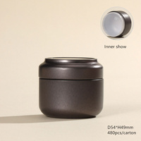 Cajas de Metal portátiles para té, café, hierbas, dulces, chocolates, azúcares, especias, almacenamiento de hojalata, contenedores de lata para almacenamiento de alimentos
