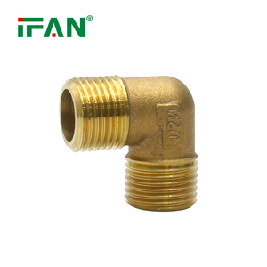 Ifan Áp Lực Cao Brass Phụ Kiện 1/<span class=keywords><strong>2</strong></span> <span class=keywords><strong>2</strong></span> Inch Ống Nước Phụ Kiện Đường Ống Đồng Bằng Khuỷu Tay Ổ Cắm Đồng Thau Phụ Kiện - Product Image 5