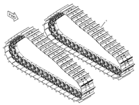 Pièces d'excavatrice pour D6T D6H D6R Bulldozer Track Roller & Track Shoe & Chains & Track Link Assy 385-2675 3852675