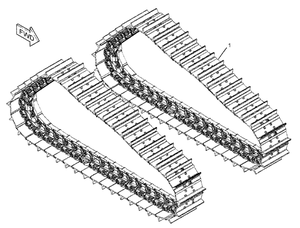 Parti di escavatore per D6T D6H D6R Bulldozer rullo e scarpe da pista e catene e pista di collegamento Assy 385-2675 3852675 - Product Image 2