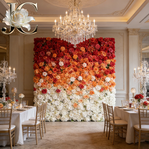 Muro <span class=keywords><strong>de</strong></span> Flores Artificiales al por Mayor, Decoración Floral para Bodas y Fiestas, Fondo para <span class=keywords><strong>Besos</strong></span> - Product Image 1