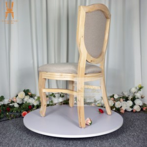 Sillas <span class=keywords><strong>Luis</strong></span> de Madera Maciza para Comedor, Muebles de Interior para Eventos y Banquetes de Hotel - Product Image 4