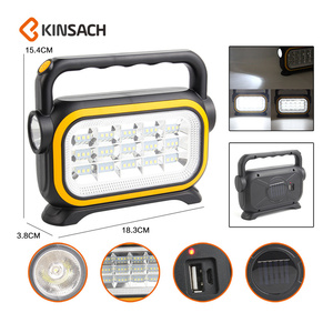 Mới Đến Năng Lượng Mặt Trời Đa Chức Năng Có Thể Sạc Lại Đèn Tay Di Động Khẩn Cấp Đi Bộ Đường Dài Cắm Trại Ánh Sáng Ngoài Trời LED Đèn Tay - Product Image 2