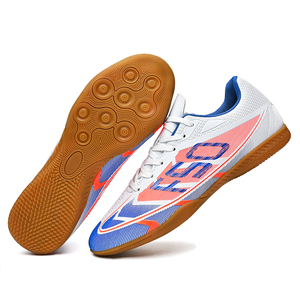 Chaussures de <span class=keywords><strong>futsal</strong></span> d'intérieur unisexes à lacets basses, chaussures de sport d'entraînement antidérapantes de printemps, tige en PU, semelle intermédiaire/extérieure en caoutchouc disponible - Product Image 4