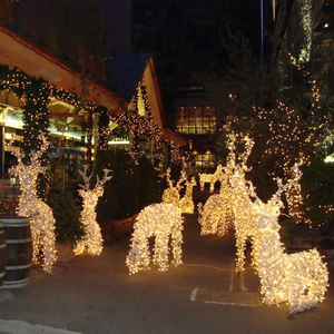 Center Commercial Nouveau Élégant À La Mode Décoration Animaux Cerf Renne 3d led de rue de noël en plein - Product Image 5