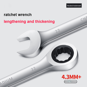 <strong>Double</strong>-<strong>opening</strong> Ratchet <strong>Wrench</strong> Factory Sales Labor-saving Design OEM Industrial Grade CR-V Steel Mechanical Maintenance - Product Image 4