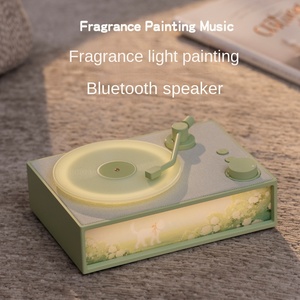Lecteur <span class=keywords><strong>de</strong></span> disques vinyles rétro compact en matériau ABS, son ambiant <span class=keywords><strong>de</strong></span> haute qualité, cadeau X19, haut-parleur sans fil - Product Image 5