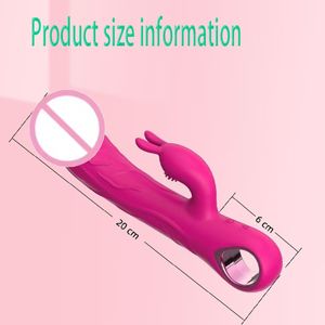 Volwassenen Elektrische Dildo Vibrator 10 Frequenties USB Oplaadbaar Waterdicht ABS+Silicone Konijn Massager Stimulatie <span class=keywords><strong>Vagina</strong></span> - Product Image 4