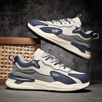 Chaussures de sport décontractées pour hommes en cuir artificiel à lacets, durables, style Joker, épaisses et antidérapantes