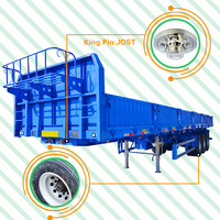 Offre Spéciale 40/60 Camion à benne basculante Paroi latérale avant Benne arrière Benne à 3 essieux Remorque à benne basculante semi-remorque à benne basculante latérale