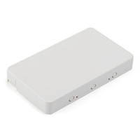 1 Core Indoor Optical Fiber Panel 2 Port SC Fiber Optic Terminal Box Wall-Mounted FTTH Roseta Splice Box Face Plate