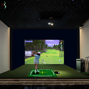 Filets de boîtier de simulateur de golf 10x9ft avec cadre en aluminium écran d'impact HD double couche et filet latéral pour <span class=keywords><strong>studio</strong></span> de garage à domicile - Product Image 5