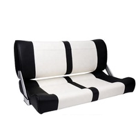 Chaise de conduite marine convertible avant et arrière étanche et protection solaire double siège pour yacht/hors-bord