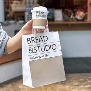 Sacs d'emballage alimentaire pour restaurant sur mesure en gros, sacs à emporter jetables, sacs en non-tissé enduits, isolation thermique - Product Image 3