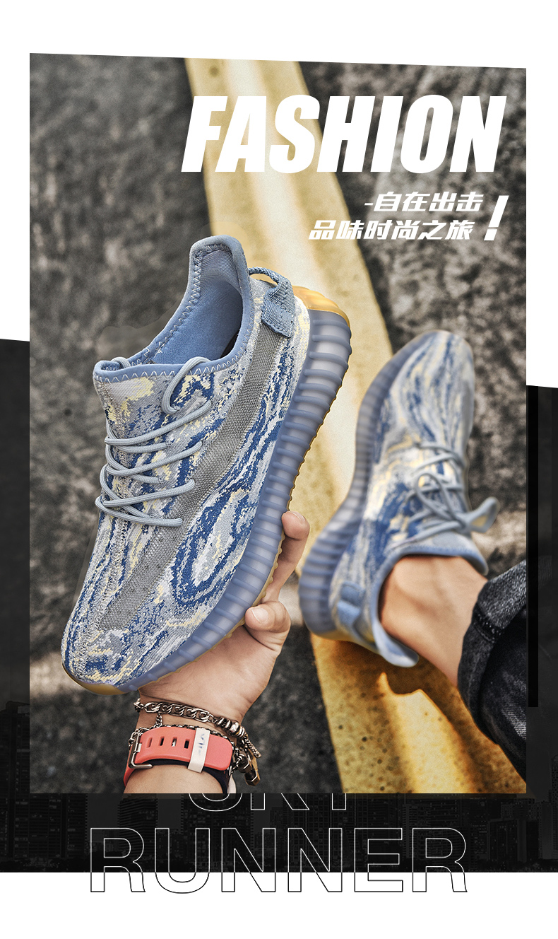 Original  Yeezy 350 Brand Logo Sneakers Men And Women Breathable Jogging Shock Absorption Casual Running Tennis  Shoes