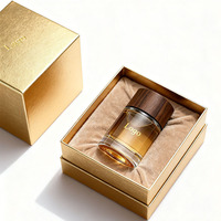 Flacon de parfum en verre cylindrique transparent de 50 ml, vide, rond, fantaisie, avec capuchon en bois personnalisable et sertissage, nouveau modèle