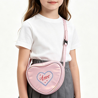 Cadeau d'anniversaire et de Noël, mini sac à main holographique en forme de cœur pour filles, sac bandoulière esthétique iridescent, cadeau de fête personnalisé