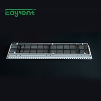 Diffuseur linéaire encastré en plastique ABS pour système de ventilation HVAC, grille de ventilation de plafond réglable pour l'admission d'air