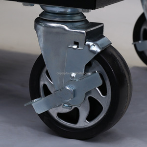 Chariot à outils en métal noir <span class=keywords><strong>pas</strong></span> <span class=keywords><strong>cher</strong></span>, chariot à outils industriel à roulettes avec 8 tiroirs, chariot à outils mobile industriel - Product Image 4