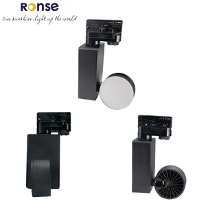 Ronse H Thiết Kế Hiện Đại 120V Trần Dây Đường Sắt Hệ Thống Chiếu Sáng Màu Đen & Trắng Bìa COB Chip <span class=keywords><strong>LED</strong></span> Đèn Tại Chỗ Theo Dõi Ánh Sáng Thiết Lập - Product Image 1