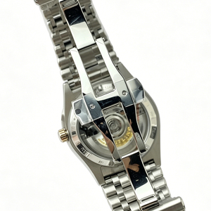 Stainless Steel Automatic Chronograph Men <b>Watch</b>, <b>Silver</b> Sunburst Dial 3 Subdial Tachymeter Sport Mechanical Wrist <b>Watch</b> - Product Image 1
