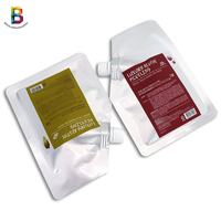 Pochette Doypack personnalisable avec bec verseur, scellée sur 3 côtés, pour produits liquides rechargeables (200ml, 300ml), masques et cosmétiques