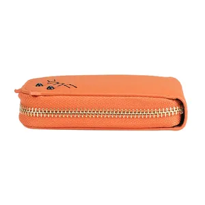 AndoBag Organ, Tarjetero con Múltiples Ranuras, Monedero de Cuero Genuino con Diseño de Gato, Cartera Clásica con Cierre para Mujer 1879 - Product Image 4